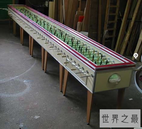 世界上最长的Foosball桌式足球
