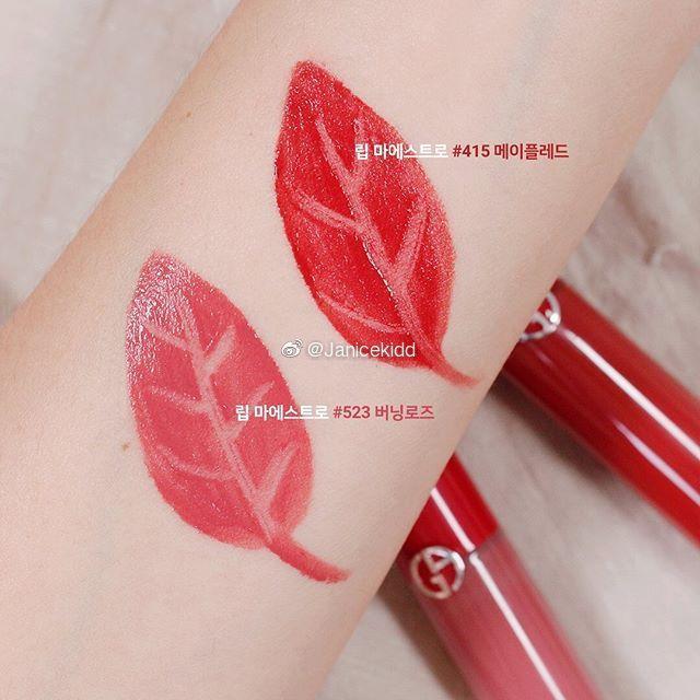 GIORGIO ARMANI阿玛尼新品红管唇釉试色分享