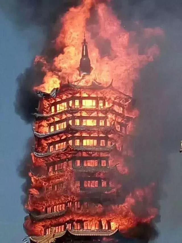 号称：亚洲第一高木塔修建八年尚未完工，却遭大火被毁！