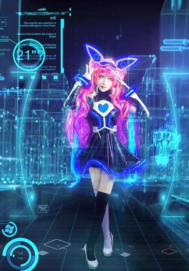还原度很高的安琪拉心灵骇客拉cos 好美呀 超喜欢