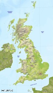 ​英国地形图一套18图