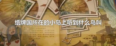 ​纸牌国所在的小岛上听到什么鸟叫