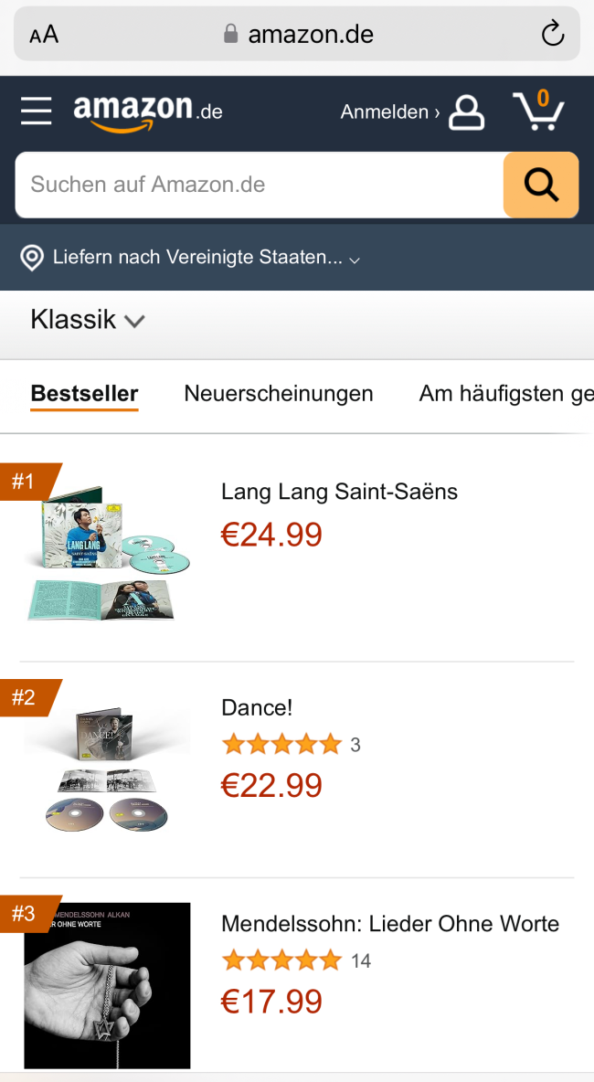 国际钢琴大师郎朗最新专辑《郎朗：圣-桑》发行
