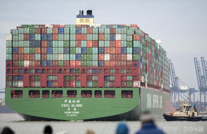 最大货轮多少万吨（能装载1.9万个集装箱）