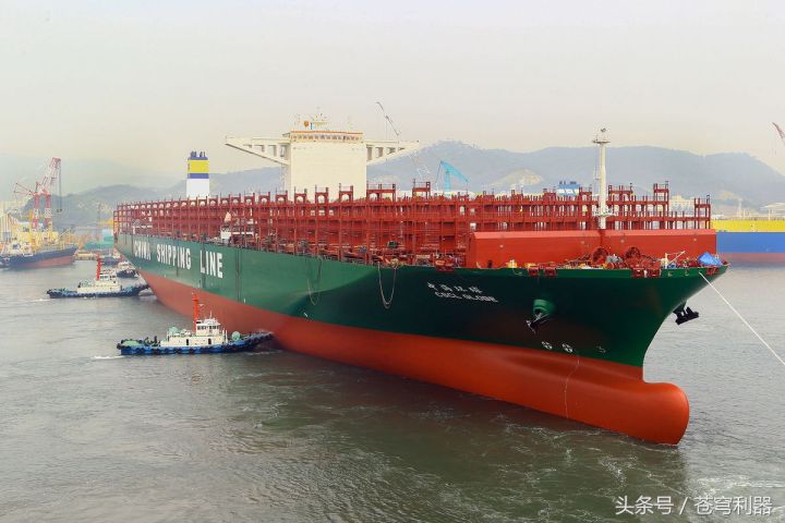 最大货轮多少万吨（能装载1.9万个集装箱）