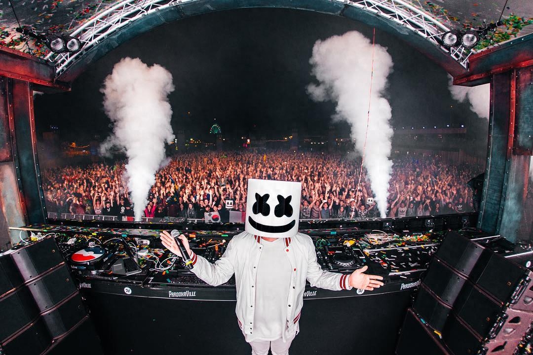 Marshmello棉花糖，神秘DJ，世界前十电音大师