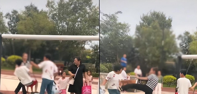 秋千门事件完整照片（两个小孩抢秋千事件）