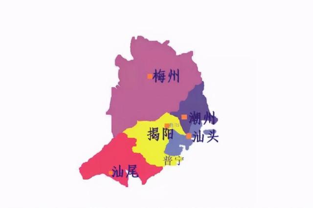 粤东地级市有几个（粤东五市你分得清吗）(1)