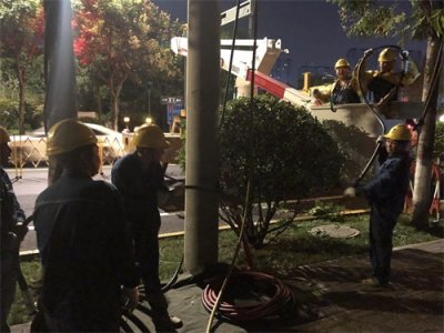 ​电力线路突遭外破 国网西安供电公司连夜抢修恢复居民用电