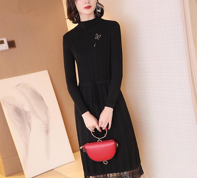 80后女人该有的打扮，甜美冬裙展现曼妙身姿，美的不可思议