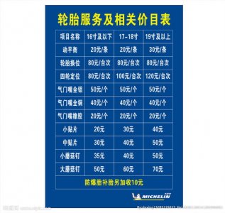 ​米其林轮胎价格表一览表225(米其林轮胎价格表22560r18.100v)