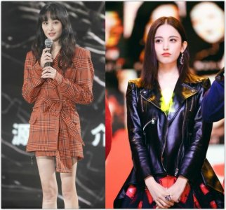 ​张翰前女友们罕见同台，礼服还撞色系！娜扎锁骨迷人郑爽上身吸睛