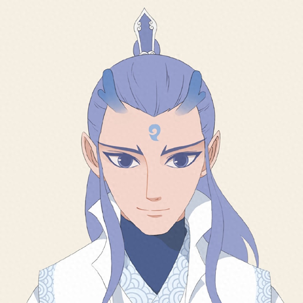 《哪吒之魔童降世》敖丙高清手机壁纸 哪吒要比他幸福得太多了啊