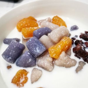 ​在家就能做的小吃，劲道爽滑的芋圆，出锅后别忘这一步特别弹