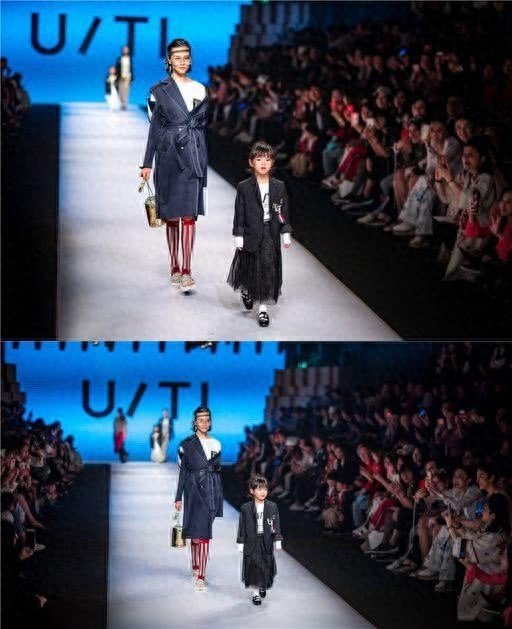 黄奕5岁女儿T台走秀自信大方，由丑变美，网友：下一个甜馨？