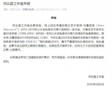 ​行为艺术家何云昌发维权声明称瑞士艺术家抄袭：“向原创艺术跪拜三年”