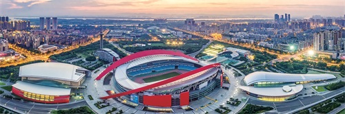 航拍南京奥体中心，亚洲最高级别体育馆，耗资近22亿
